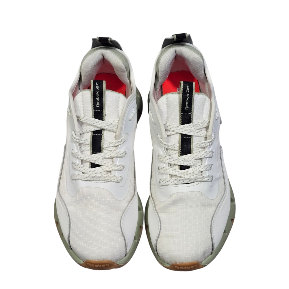 Reebok Womens Zig Dynamica 4 Running Shoes White/Green 30106WWKV Sz 7.5